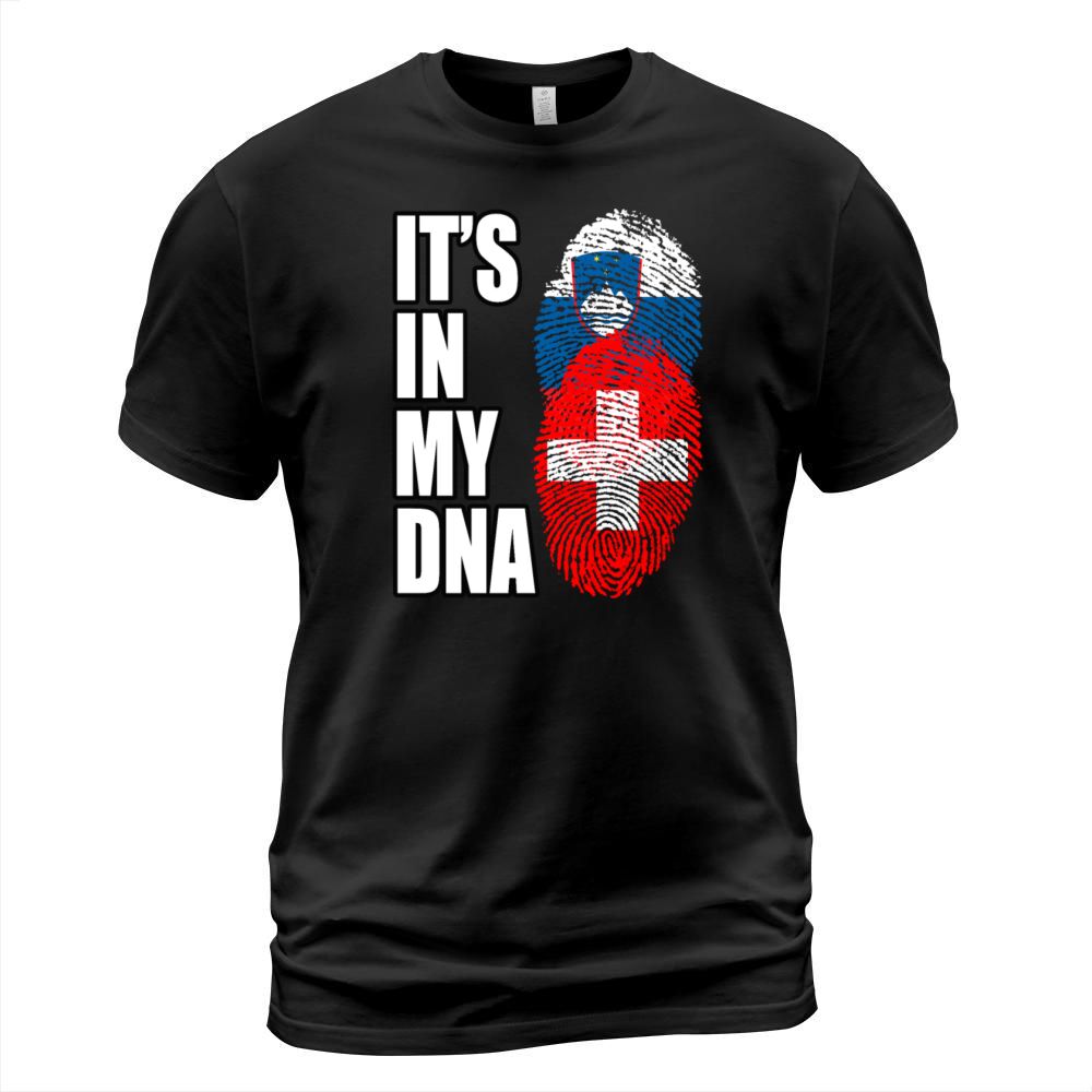 Slovenian And Switzerland Vintage Heritage DNA Fla T-Shirt Unisex