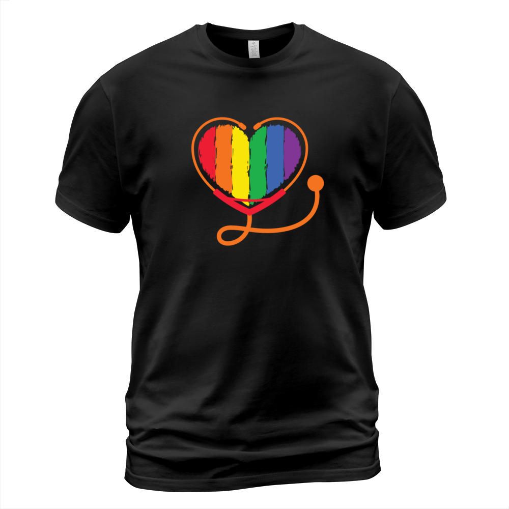 Nurse Stethoscope Lesbian Gay LGBTQ Transgender T-Shirt Unisex