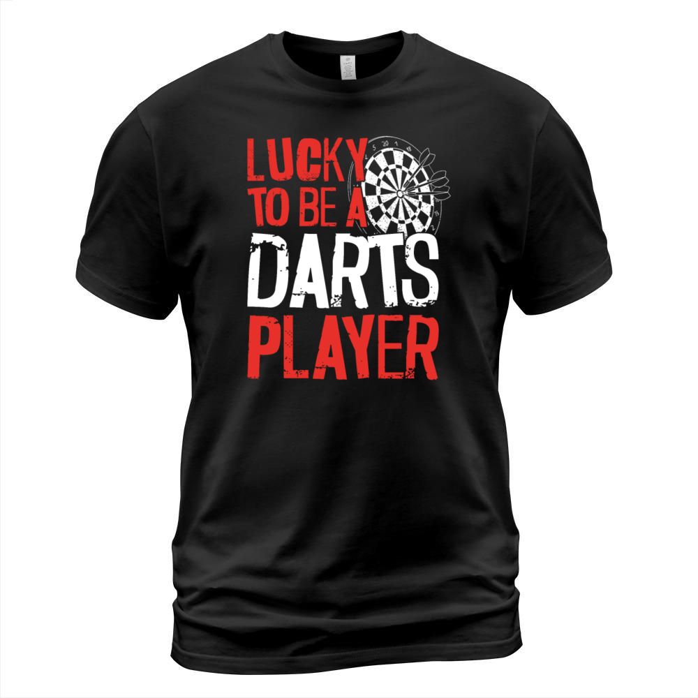 Darts Board Vintage Lucky To Be A T-Shirt Unisex