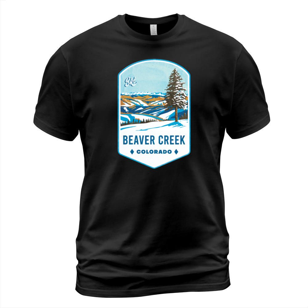 Beaver Creek Colorado Ski Badge T-Shirt Unisex