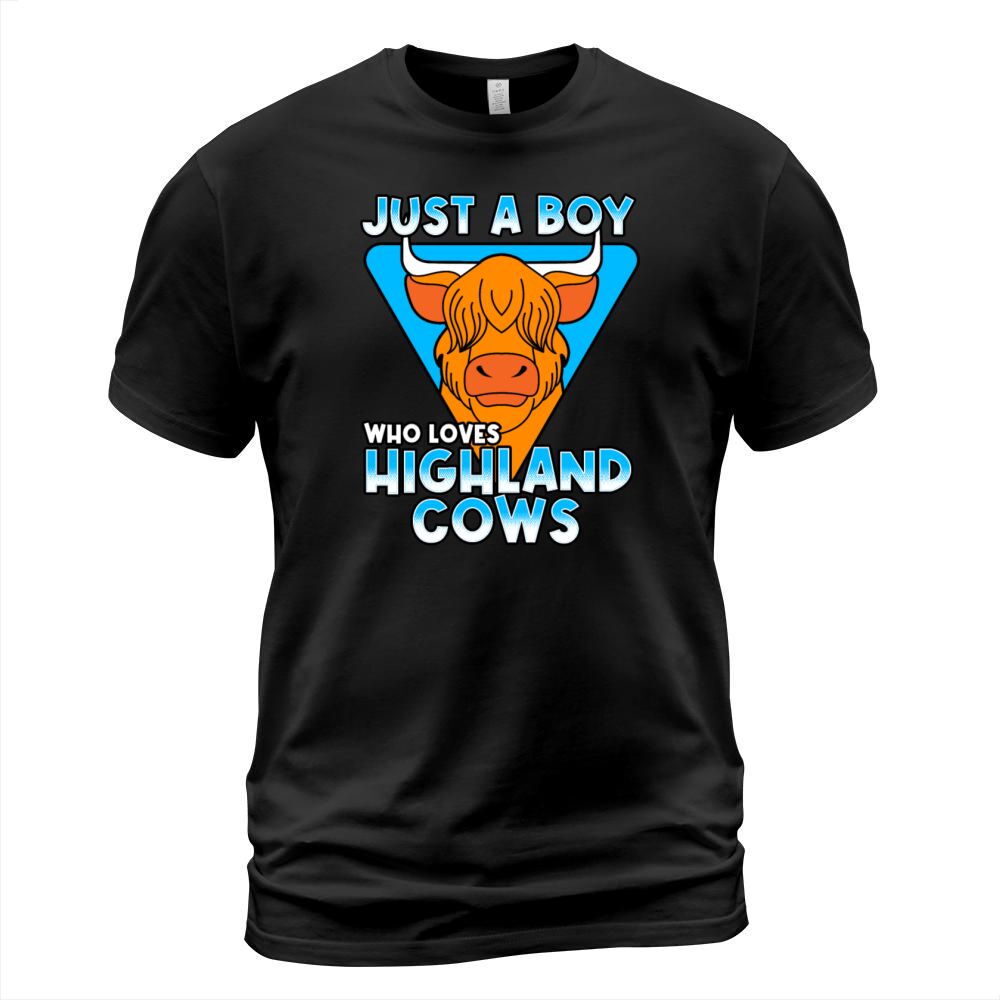Just A Boy Who Loves Highland Cows T-Shirt Unisex