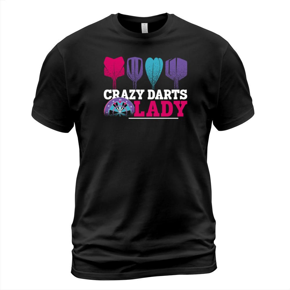 Darts Board Girl Vintage Crazy T-Shirt Unisex