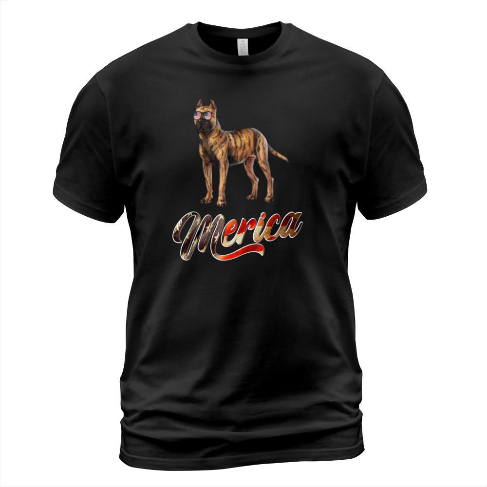 Presa Canario Breed Dog America Flag Patriot shirt T-Shirt Unisex