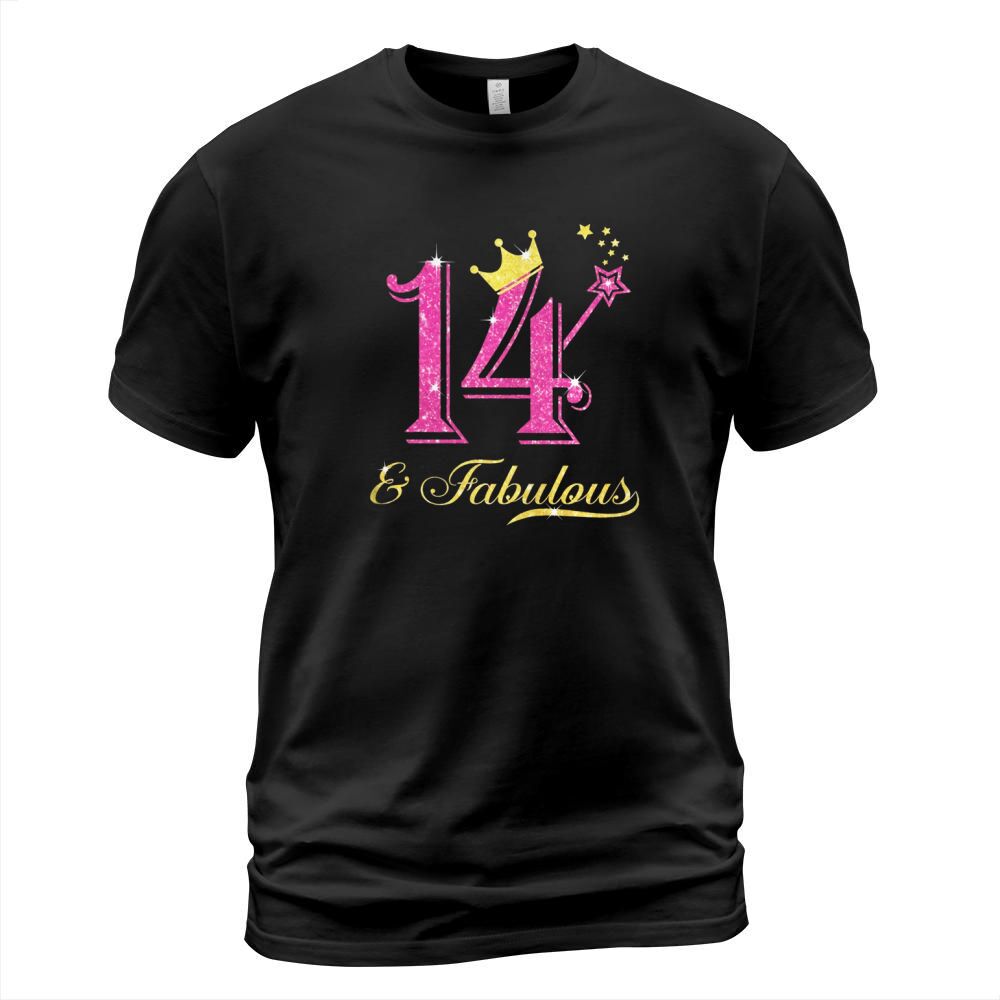 14th Birthday Girl Fabulous Princess Shirt T-Shirt Unisex