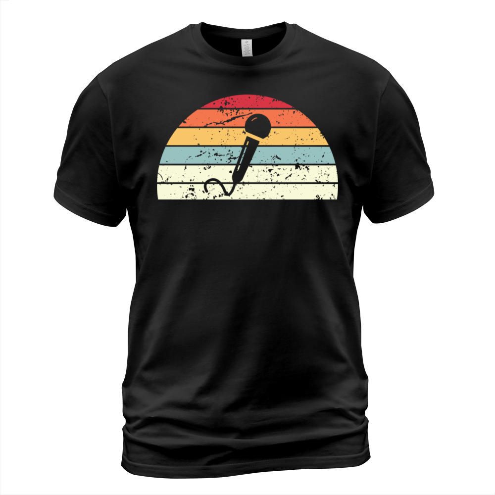 Retro Singing Sunset Vintage Singer Sunrise T-Shirt Unisex