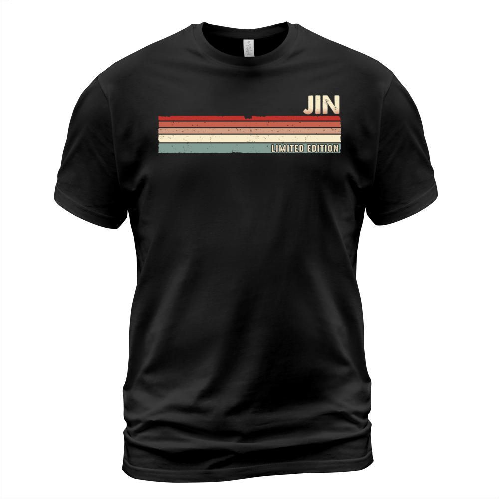Jin Funny Retro Vintage Name surname 80s 90s T-Shirt Unisex