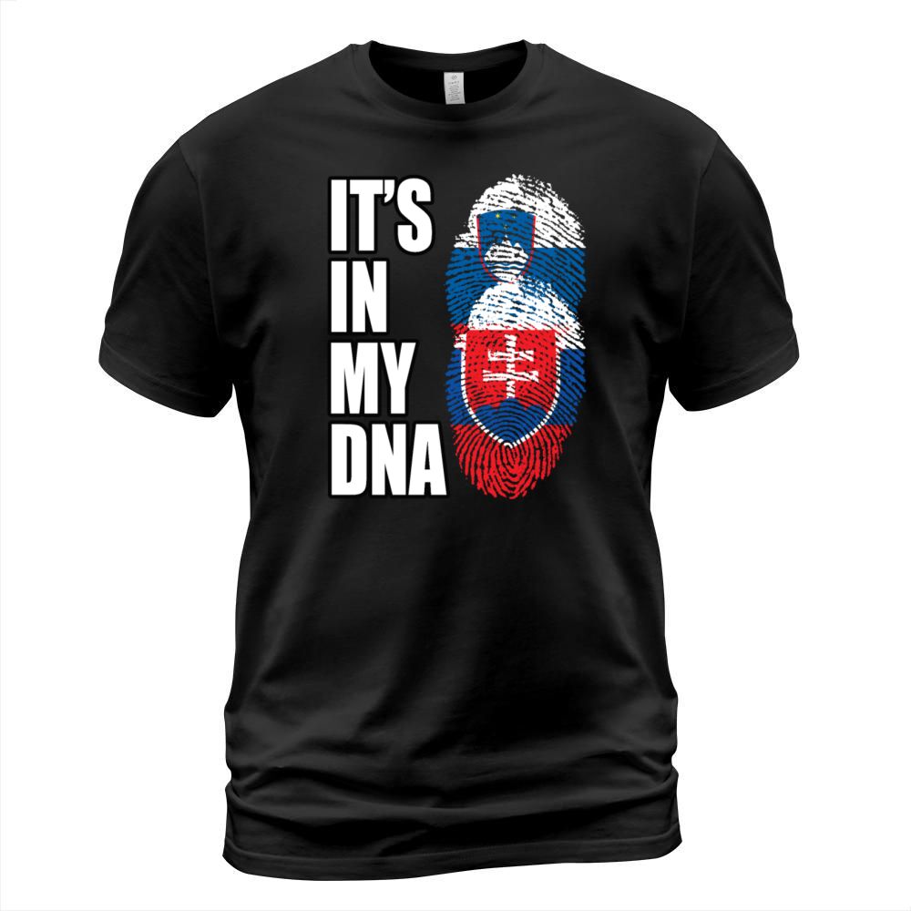 Slovenian And Slovak Vintage Heritage DNA Flag T-Shirt Unisex
