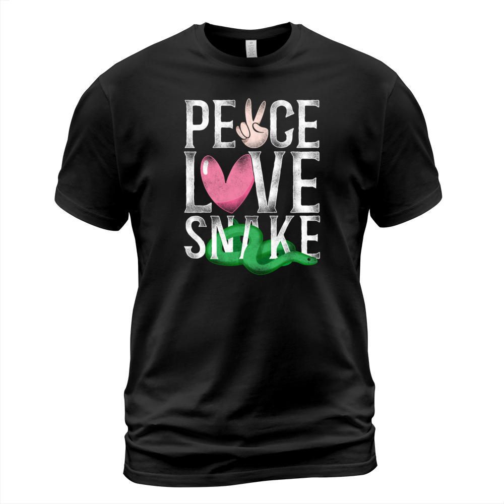 Snake Serpent Girl Vintage Peace T-Shirt Unisex