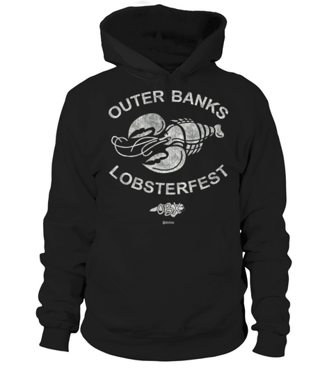 Outer Banks Lobsterfest OBX Retro Vintage White Hoodie Unisex
