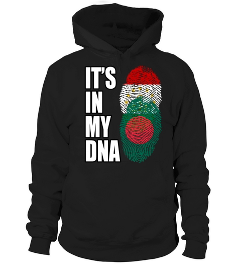 Tajikistani And Bangladeshi Vintage Heritage DNA F Hoodie Unisex