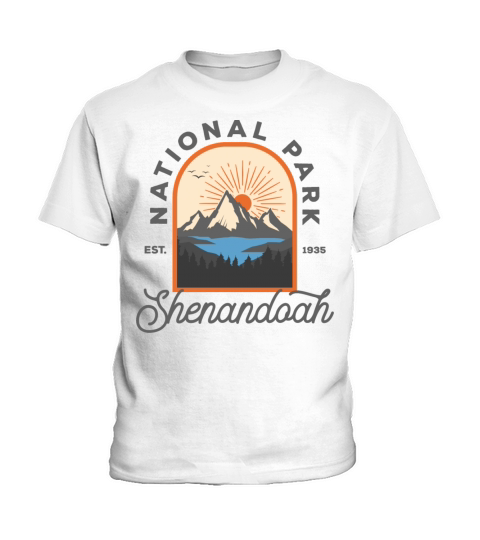 National Park Shenandoah Virginia Mountain Vintage Kids T-Shirt