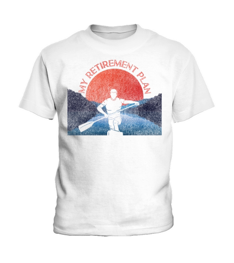 Sprint Canoe Canoeing Retro Kids T-Shirt