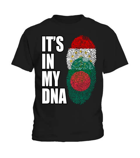 Tajikistani And Bangladeshi Vintage Heritage DNA F Kids T-Shirt