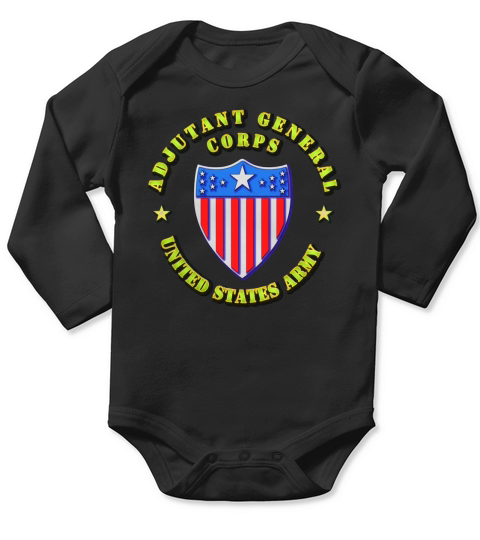 Adjutant General Corps - US Army T-Shirt Long Sleeve Baby One-Piece