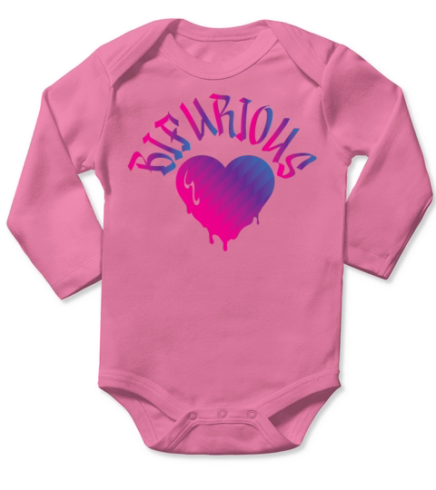 Bisexual Bi Pride Flag Pun Long Sleeve Baby One-Piece