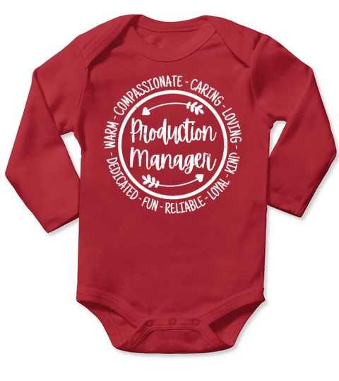Production Manager Operator Specialist Vintage Long Sleeve Baby One-Piece