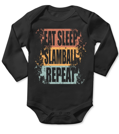 Slamball Saying funny Long Sleeve Baby One-Piece