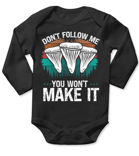 Vintage you wont make it Shark Teeth Collecting Long Sleeve Baby One-Piece
