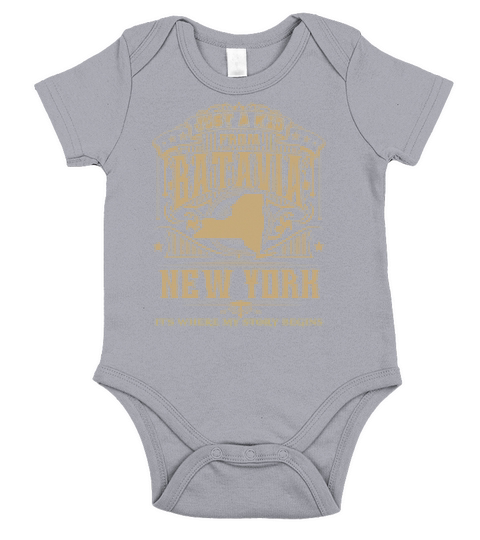 Batavia-Its Where My Story Begins-New York Short Sleeve Baby One-Piece