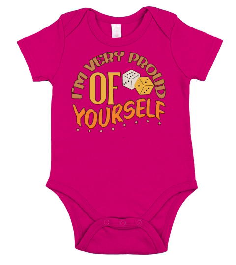Happy Very Proud Of Yourself Positive Affirmation Short Sleeve Baby One-Piece