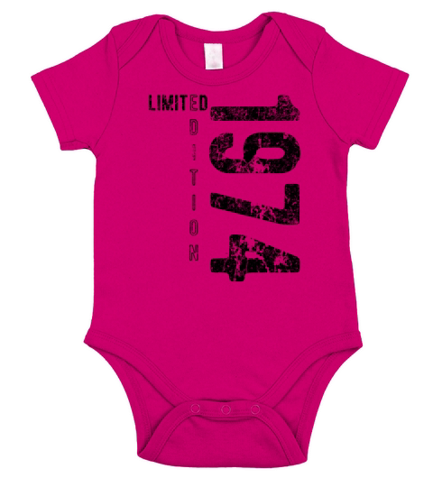 Limited Edition 1974 birthday year 1974 gift Short Sleeve Baby One-Piece