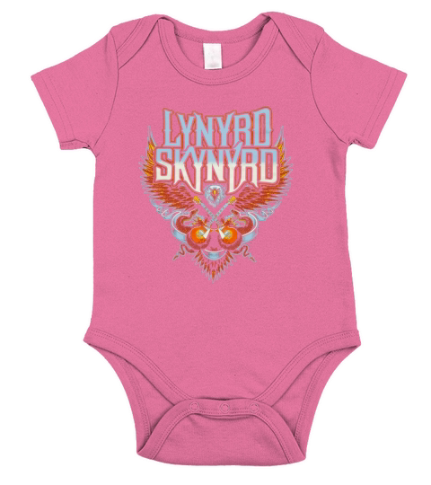 Lynyrd Skynyrd Eagle Guitar shirt Short Sleeve Baby One-Piece