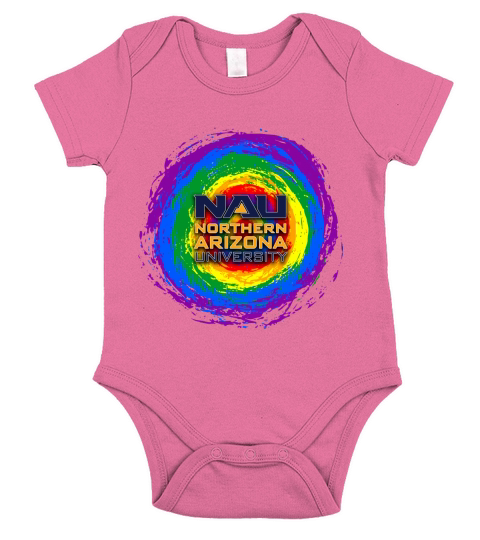 Northern Arizona University Rainbow Flag 2020 Short Sleeve Baby One-Piece