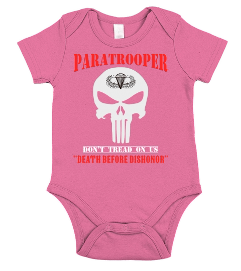 Paratrooper dont tread on us death before dishonor Short Sleeve Baby One-Piece