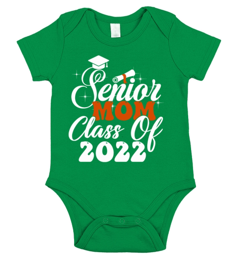 Senior Mom Class Of 2022 2 Short Sleeve Baby One-Piece