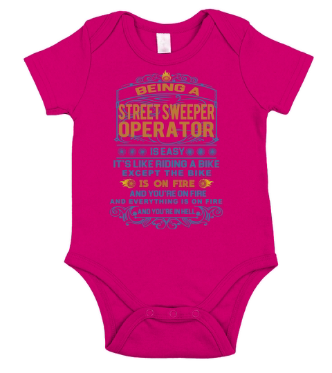 STREET SWEEPER OPERATOR FRideaBike Short Sleeve Baby One-Piece