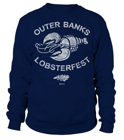 Outer Banks Lobsterfest OBX Retro Vintage White Sweatshirt Unisex