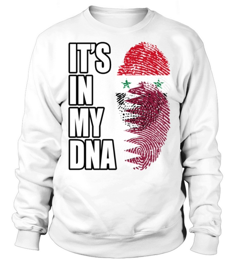 Syrian And Qatari Vintage Heritage DNA Flag Sweatshirt Unisex