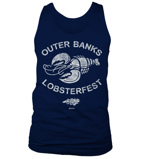 Outer Banks Lobsterfest OBX Retro Vintage White Tank Top Unisex
