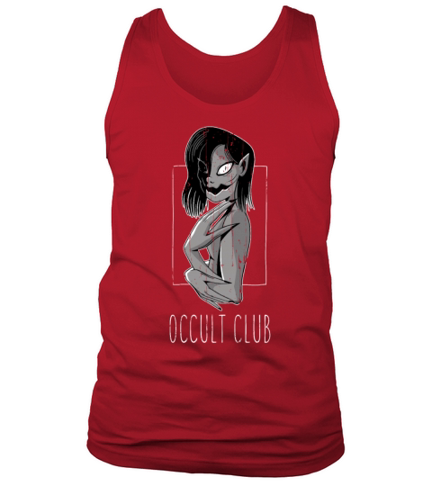 Scary Girl Tarot Card Occult Club Gothic Tank Top Unisex