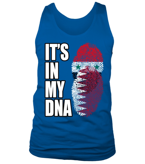 Syrian And Qatari Vintage Heritage DNA Flag Tank Top Unisex