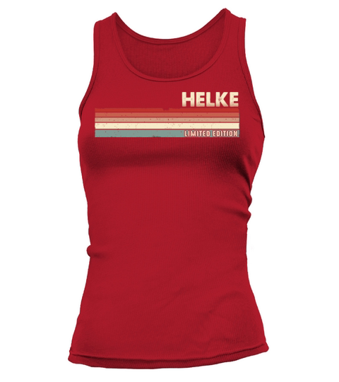 Helke Funny Retro Vintage Name surname 80s 90s Tank top Woman