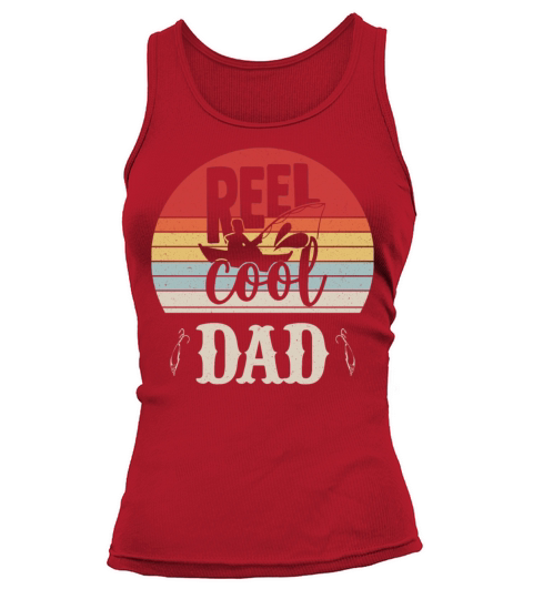 Reel Cool Dad Retro Fishing Tank top Woman