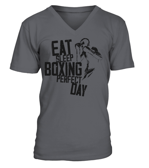 Boxing Vintage Eat Sleep Boxing V-Neck T-shirt