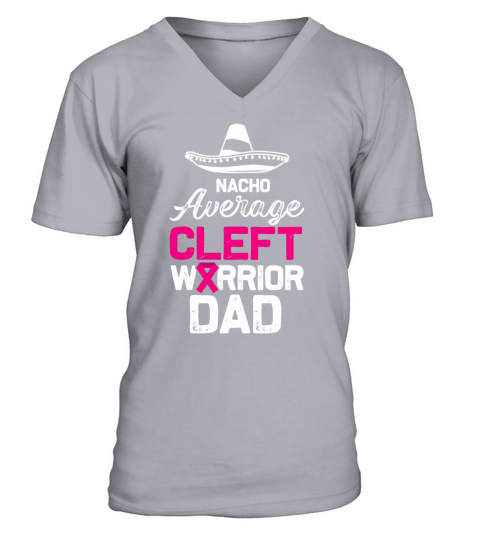 Cleft Palate Lip Enduring Strong Awareness print V-Neck T-shirt