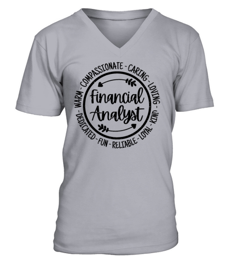 Financial Analyst Vintage Gift V-Neck T-shirt
