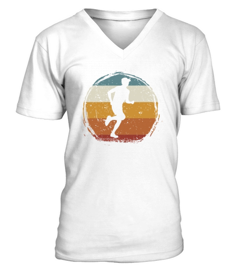 Retro vintage Ultra run V-Neck T-shirt