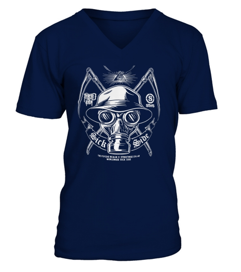The Psycho Realm Streetwise Collab Worldwide Sick Side V-Neck T-shirt