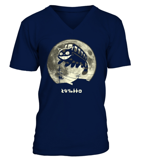 TOTORO CATBUS V-Neck T-shirt