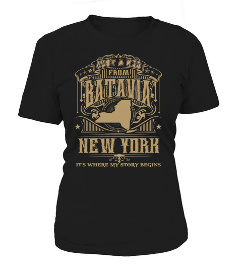 Batavia-Its Where My Story Begins-New York Women's T-Shirt