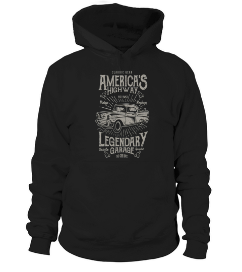 vintage car poster design Hoodie Unisex