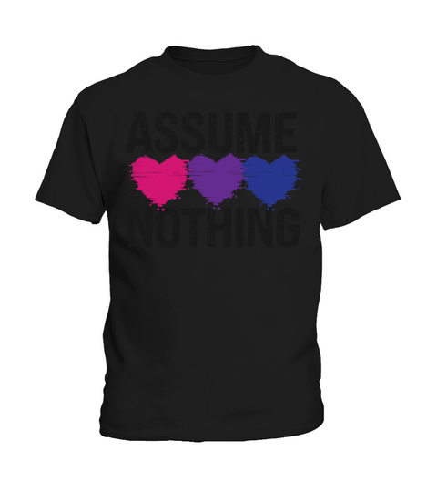 Bisexual Bi Pride Flag Assume Kids T-Shirt
