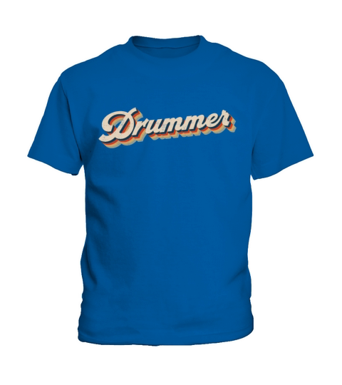 Drummer Drum Set Retro Vintage Kids T-Shirt