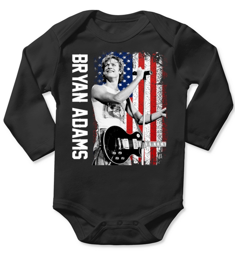 Discover Cool Bryan Adams American Flag Long Sleeve Baby One-Piece