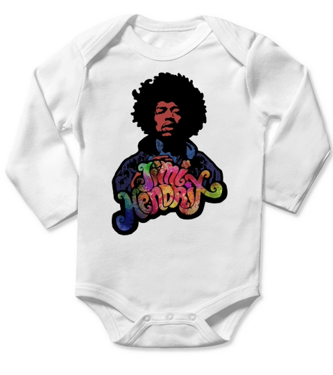 JIMI HENDRIX Long Sleeve Baby One-Piece