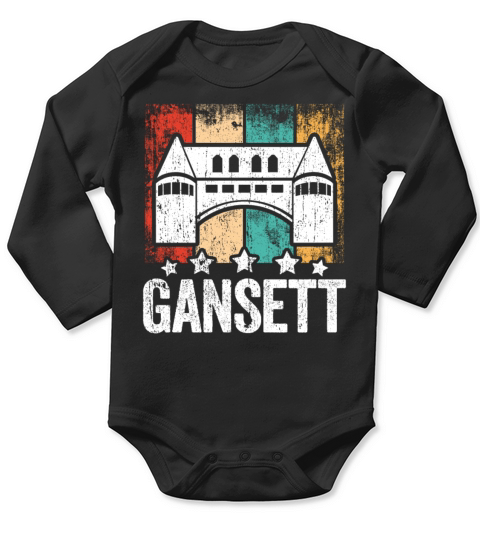 Narragansett - Rhode Island Gansett Retro Vintage Long Sleeve Baby One-Piece